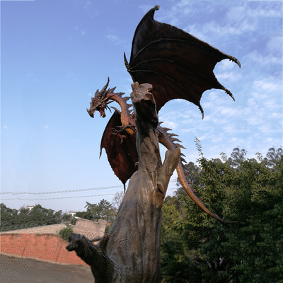 Parc 3D Dragon Fiberglass Dinosaur Statues occidental fait sur commande d'aventure