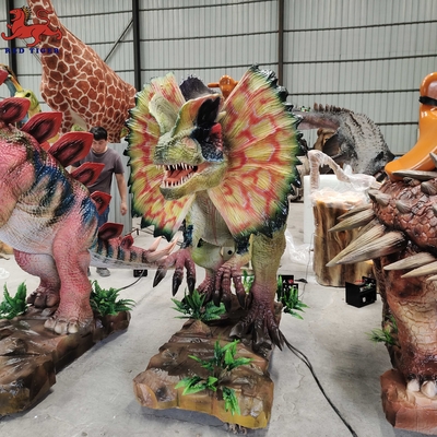 Tours de parc de dinosaure de parc à thème, tours de marche artificiels de dinosaure