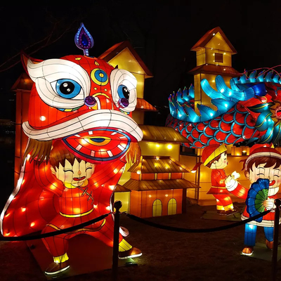 Forme extérieure de taille de la lanterne chinoise de dragon 60cm-30m personnalisable