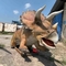 Expositions sur le thème des dinosaures du monde jurassique Modèle réaliste de Triceratops de dinosaure animatronique
