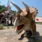 Expositions sur le thème des dinosaures du monde jurassique Modèle réaliste de Triceratops de dinosaure animatronique