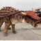 Costume de dinosaure réaliste de couleur naturelle Costume d'ankylosaure à contrôle manuel