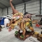 Le parc d'attractions annoncé observe le modèle de Triceratops de dinosaure de clignotement