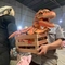Marionnette réaliste faite sur commande de dinosaure, marionnette de main du parc à thème T Rex