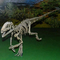 Réplique réaliste de squelette de dinosaure/réplique du monde jurassique pour l'intérieur