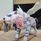 tigre blanc de créatures mythologiques chinoises Animatronic réalistes d'animaux de résistance du soleil