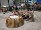 Décoration grandeur nature de dinosaure de simulation d'équipement électrique de dinosaure de parc aquatique