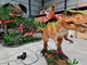 Tour adapté aux besoins du client de longueur de centre commercial sur la marche réaliste d'exposition de dinosaure
