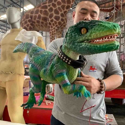 Bon prix Marionnette de main de Dino de musée/marionnette réaliste RoHS de dinosaure de bébé certifiée en ligne