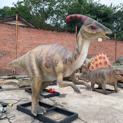 Certification animatronique réaliste de FCC de parc jurassique de dinosaure de silicone