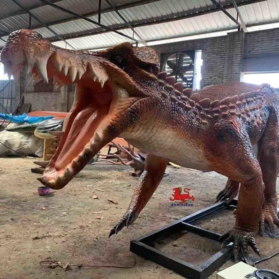 acheter Le dinosaure réaliste grandeur nature modèle l'équipement extérieur de parc à thème de statue de crocodile online manufacture