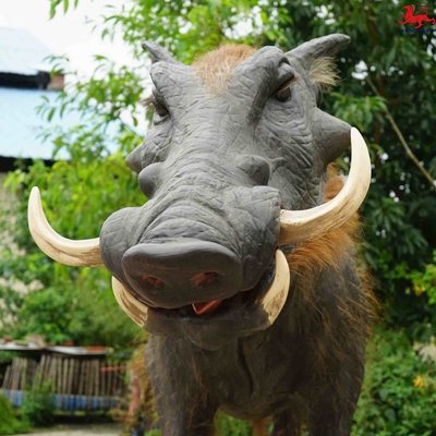 acheter Modèle de sanglier d'animaux animatroniques réalistes adaptés aux besoins du client avec un son rugissant vivant online manufacture
