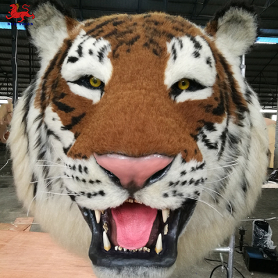 acheter Type artificiel de tête de tigre réaliste animatronique fixé au mur online manufacture