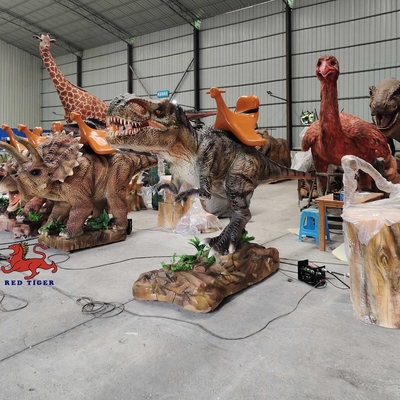 Parc à thème Dino T Rex animé réaliste avec personnalisation du mouvement et du son