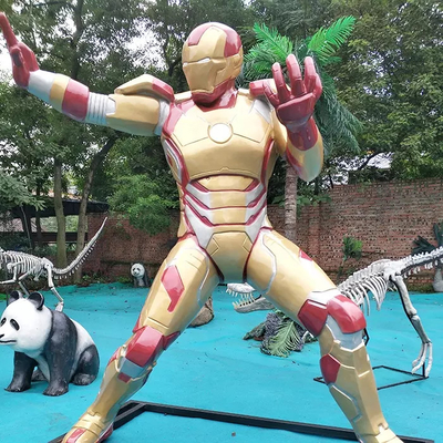 Statue faite sur commande imperméable d'homme de fer de merveille de résine de produits de fibre de verre