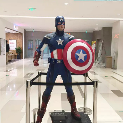 Figurine en résine Marvel Statue extérieure Captain America Sculpture