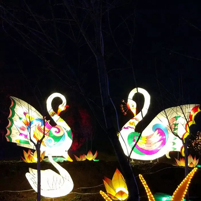 acheter lanterne chinoise de festival de 50cm-30m, lanternes extérieures en soie d'exposition online manufacture