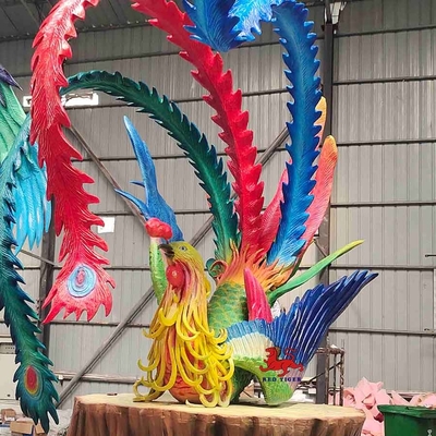 Le temps rendent les animaux Animatronic réalistes Phoenix animal mythique chinois résistants