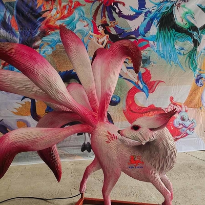 Fox coupé la queue Handcrafted électronique de l'animal neuf chinois réalistes de mythologie de créatures