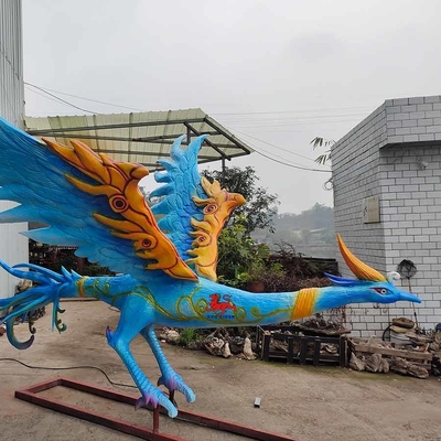 Créatures mythiques chinoises Handcrafted électroniques Luan Niao d'animatronique grandeur nature