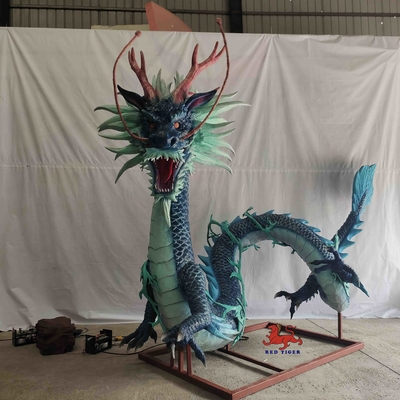 acheter Dragon vert chinois de créatures mythiques d'animaux Animatronic réalistes sains vivants online manufacture
