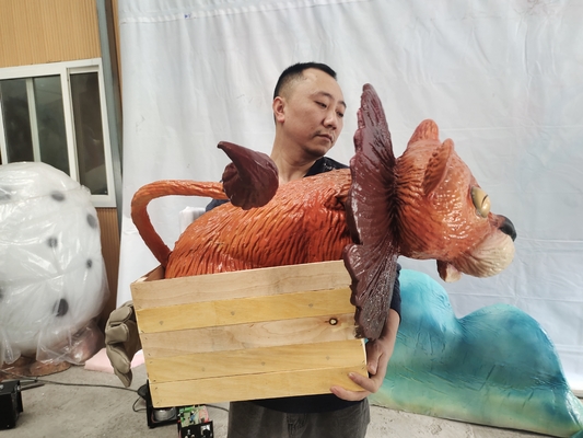 acheter Couleurs réalistes de Dragon Hand Puppet In Custom de silicone d'appui vertical de partie de Cosplay de dinosaure de longueur faite sur commande online manufacture