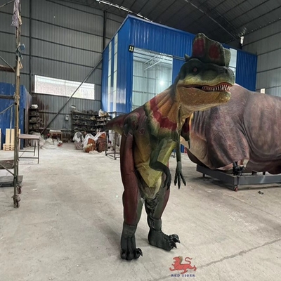 Costume de Dilophosaurus avec couronne mobile