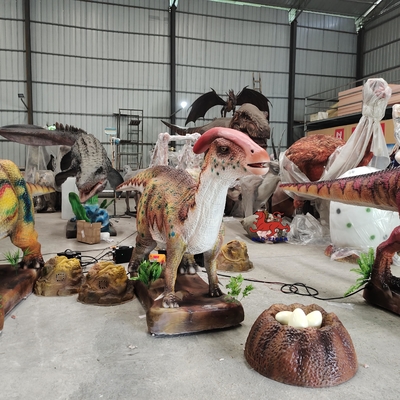 Un bon prix. Modèle réaliste de Parasaurolophus de dinosaure animatronique 220V 380V en ligne