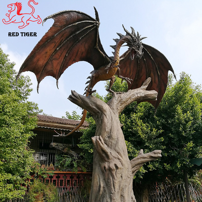 Un bon prix. Statues grandeur nature animales Sunproof de produits faits sur commande de fibre de verre de parc à thème en ligne