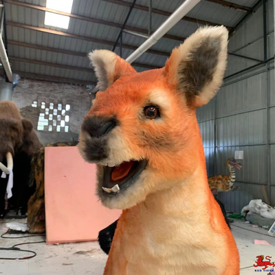 Un bon prix. Kangourou réaliste d'animaux animatroniques de 1,8 m pour parc à thème en ligne