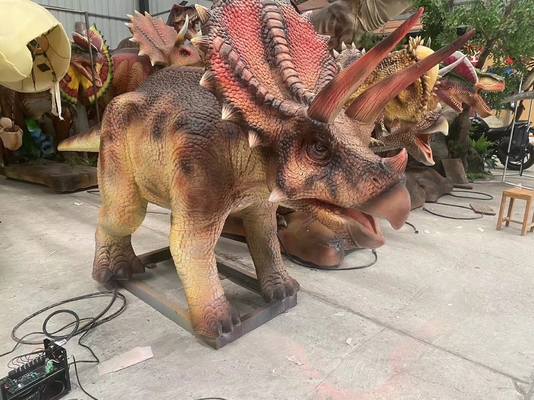 Good price Modèle Animatronic Infrared Control System de dinosaure de Triceratops électrique en ligne