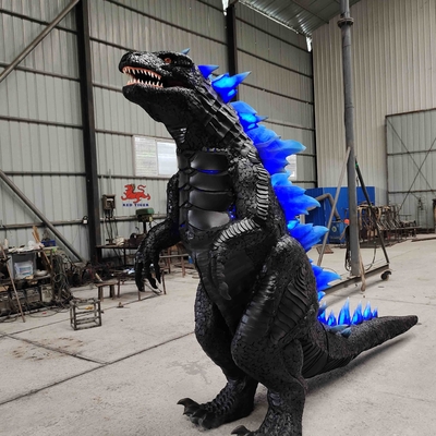 Costume fait main de dinosaure de costume courant de dinosaure vrai