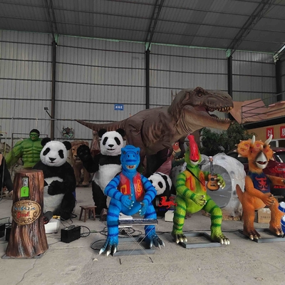 Modèle animé dynamique réaliste d'un dinosaure