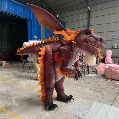 Parcs à thème Expositions Costume de dragon animé réaliste 12 mois de garantie