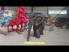 Performance Réaliste Éléphant adulte Animal double costume