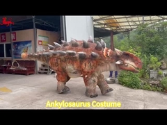 Performance personnalisée Animatronique réaliste Ankylosaurus Dinosaure Double costume