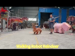 Nouveau robot à distance animatronique réaliste, robot marchant, animal, renne, chien robot